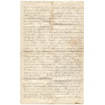 Stary rękopis, dokument historyczny z przełomu XIX i XX wieku