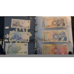 ALBUM banknoty świata - Afryka - Lesotho, Liberia, Libya, Madagaskar, Malawi, Maroko, Mauretania, Mauritius, Mozambik, Namibia, Nigeria, Guiana Porugalska