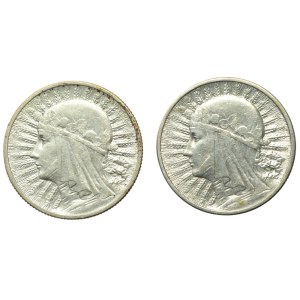 II RP, 2 złote 1932-1934, Polonia, zestaw 2 sztuk