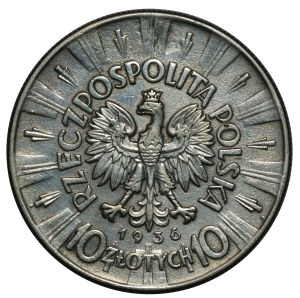 II RP, 10 zloty 1936, Józef Piłsudski