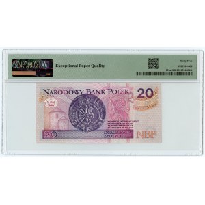 III RP, 20 złotych 1994, seria zastępcza ZA0006630, PMG 65 EPQ