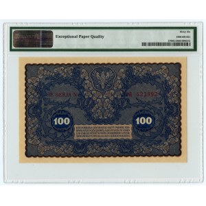 100 marek polskich 1919, IE Serja N, PMG 66 EPQ
