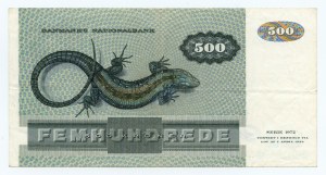Denmark, 500 kroner 1972