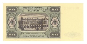 People's Republic of Poland, 20 gold 1948 - HK series