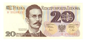 People's Republic of Poland, 20 gold 1982, series B
