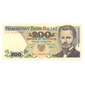 People's Republic of Poland, 200 gold 1988, ED series