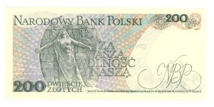 People's Republic of Poland, 200 gold 1986, DE series