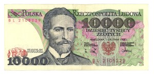 People's Republic of Poland, 10,000 zloty 1988, BL series