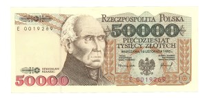 People's Republic of Poland, 50,000 zloty 1993, series E