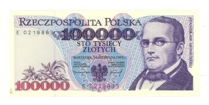 People's Republic of Poland, 100,000 zloty 1993, series E