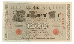 Germany, 1,000 marks 1910