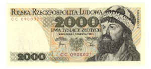 People's Republic of Poland, 2,000 gold 1982, CC series