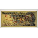 PRL, 1.000 złotych 1979, seria BM 0000000, WZÓR No 1783*