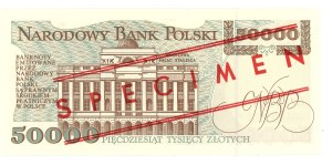 People's Republic of Poland, 50,000 zloty 1993, series A 0000000 - MODEL No 0990*.