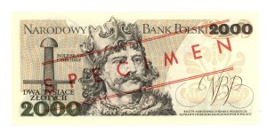 People's Republic of Poland, 2,000 zloty 1979, series S 0000000 - MODEL No 2311*.