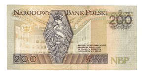 III RP, 200 zloty 1994, DESTRUKT - wreath missing on obverse between head of Sigismund I and numbering