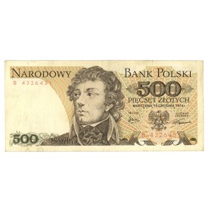 PRL, 500 złotych 1974, seria B
