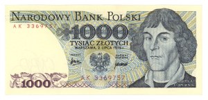 1,000 zloty 1975 - AK series