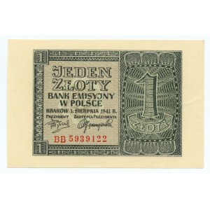 GG, 1 złoty 1941, seria BB