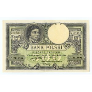 II RP, 500 złotych 1919 (1924), seria S.A.