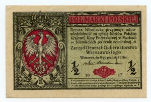 1/2 Polish mark 1916, series B, General