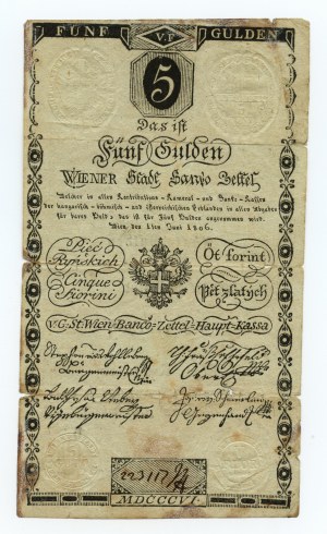 Austria, 5 Rhenish guilders 1806
