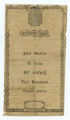 Austria, 5 Rhenish guilders 1806