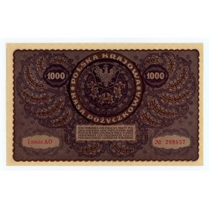 1.000 marek polskich 1919, I Serja AO