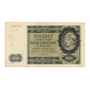 GG, 500 złotych 1940, seria A