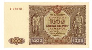 1,000 zloty 1946, series E