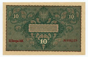 10 Polish marks 1919, 2nd Series BK