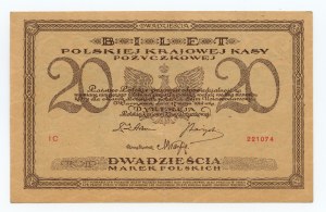 20 Polish marks 1919, IC series