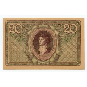 II RP, 20 marek polskich 1919, seria IC