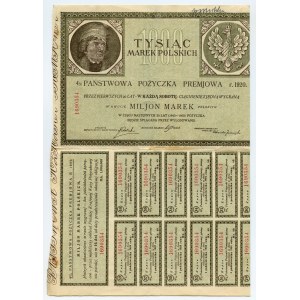 4% pożyczka na 1.000 marek polskich 1920