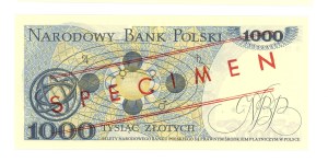 People's Republic of Poland, 1,000 zloty 1979, Series BM 0000000, MODEL No 0837*.