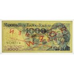 PRL, 1.000 złotych 1979, seria BM 0000000, WZÓR No 0837*
