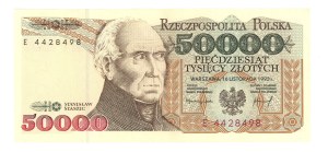 People's Republic of Poland, 50,000 zloty 1993, series E