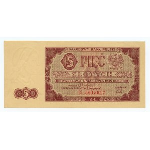 5 złotych 1948, seria BI
