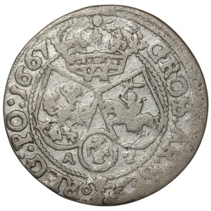 Jan II Kazimierz, Szóstak 1667, Kraków