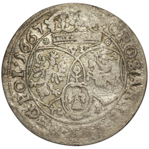 Jan II Kazimierz, Szóstak 1667, Kraków