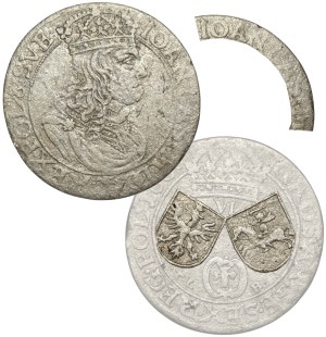John II Casimir, The Sixpence 1660, Krakow - UNSIGNED