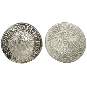 Prusy Książęce, Albrecht Hohenzollern, Zestaw groszy 1535-37, Królewiec