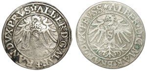 Ducal Prussia, Albrecht Hohenzollern, Set of pennies 1535-37, Königsberg