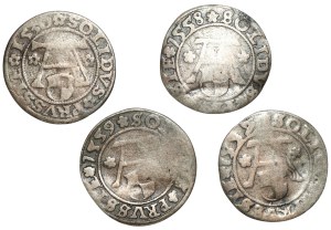 Ducal Prussia, Albrecht Hohenzollern, Set of shekels 1530-59, Königsberg