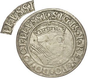 Sigismund I the Old, Grosz for Prussian lands 1534, Toruń - RARE