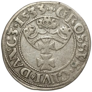 Sigismund I the Old, Grosz 1533, Gdańsk