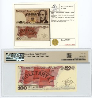People's Republic of Poland, 100 zloty 1979, PMG 66 EPQ, bill from Lucow collection