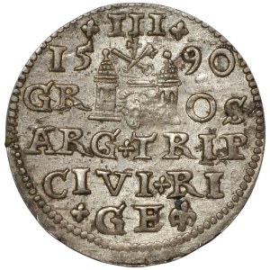 Zygmunt III Waza, Trojak 1590, Ryga
