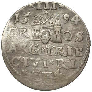 Zygmunt III Waza, Trojak 1594, Ryga