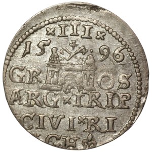 ygmunt III Waza, Trojak 1596, Ryga